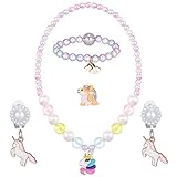 【Perfektes Geschenke für Mädchen】Das Regenbogen-Einhornschmuck-Set ist ein ideales Geschenk, Sie werden nichts falsch machen, wenn Sie es Ihrer Tochter, Nichte und Studenten als Geburtstagsgeschenk, Weihnachtsgeschenk, Kindertagsgeschenk und mehr schicken und den Menschen eine unvergessliche Erinnerung hinterlassen.