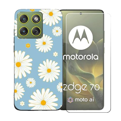BMPNLSZ 適用 Motorola Edge 70+HD強化ガラスに適した汎用TPU保護カバー、シリカゲルシェルバンパー保護バックシェル-適用 Motorola Edge 70に適した9硬度スクラッチ防止スクリーン保護カバー BST20