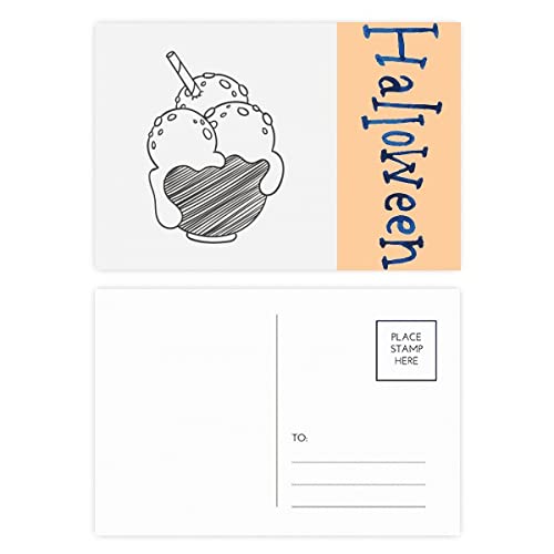 Bols noirs pour cartes postales d'Halloween : décoration de table