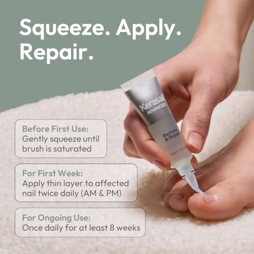 Image of Kerasal Restore & Repair Nail Care Brush, Healthier Looking Nails, 0.43 oz