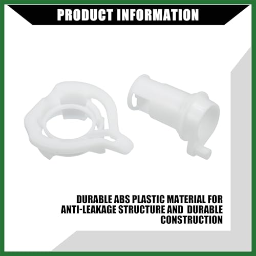Image of Motoforti 42049 Water Valve Style II Kit for Aqua Magic Style II Permanent Toilets /Leak-Resistant RV Toilet Water Assembly Valve Kit / 1Set Long-lasting, Black, White