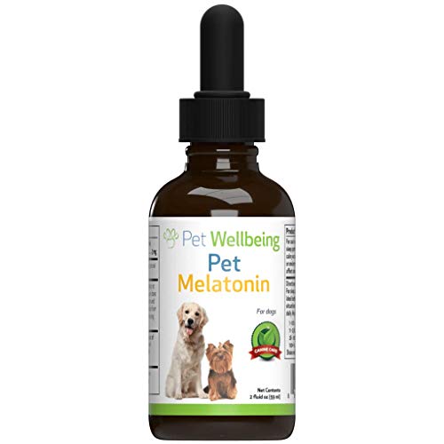 Pet Wellbeing - Pet Melatonin for Dogs - Natural Support for Relaxation & Cortisol Level Maintenance in Canines - 2oz (59ml)