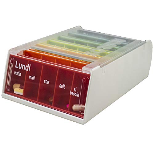 Pastillero Semanal | 7 días | Gran Formato | 5 Tomas al día | Anabox (Arco Iris)