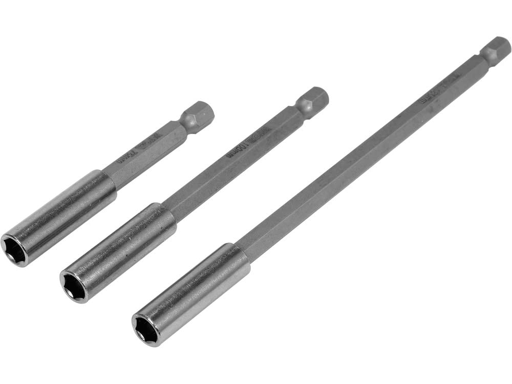 YATO YT-04699, Magnetic Bit Holders Set 3pcs, 75, 100 and 150mm Long, Hex Shank