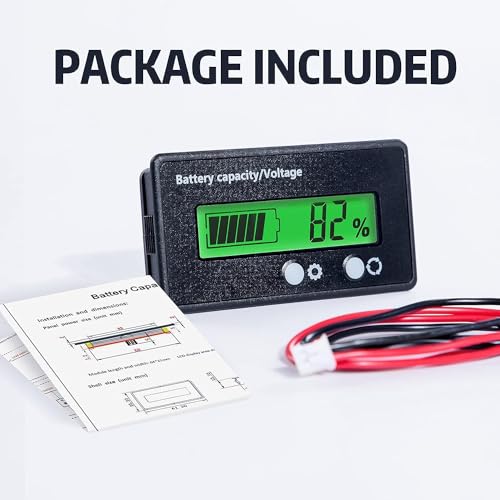 Shockley 12V-48V Battery Voltage Meter, 2 Pc, Green - Image 8