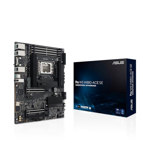 Asus Pro Ws W880-Ace Se Intel® Core™ Ultra Processor (Series 2) Lga 1851 Atx Motherboard, 8+1+2+2...