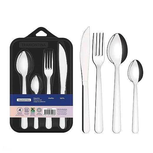 Jogo de Faqueiro 16 Peças Malibu – Tramontina, Modelo:23798029, Cor: COR INDEFINIDA