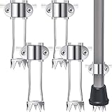 4 Pcs Cane Tips for Ice Retractable 5 Prong Hiking Attachment Replacement Grip Crutches Accessories