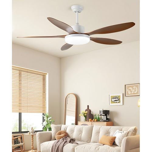 Ventilateur de plafond LED 48W intensité variable et télécommande intelligente