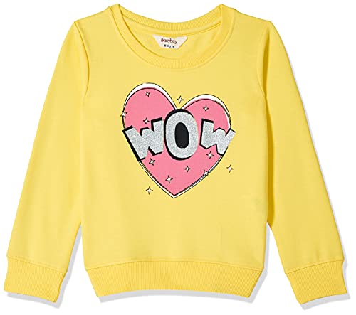 Image of Easybuy Girls Regular Sweatshirt AU21DM04GX Yellow 4Y