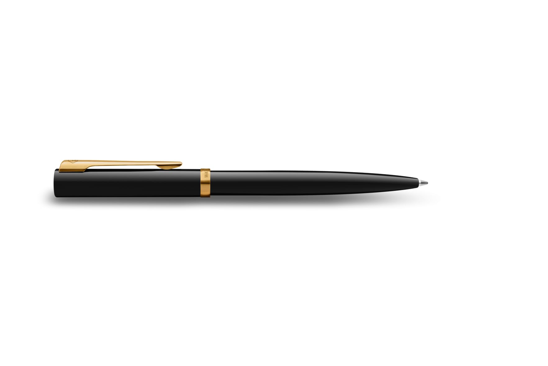 Waterman - Penna a sfera Impression con incisione – Strumento di scrittura di lusso personalizzabile – Elegante penna da regalo per donne e uomini, inchiostro blu (Black GT)