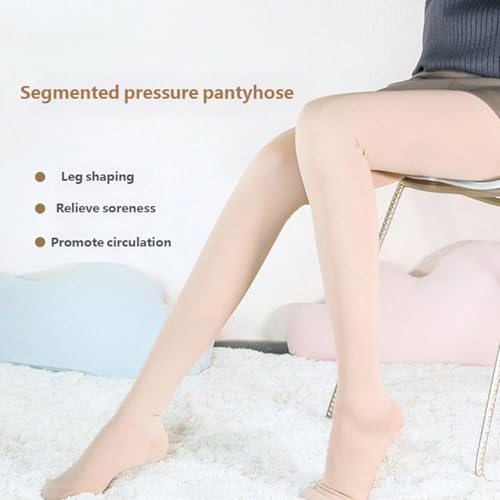Collants de compression taille haute bout fermé pour soulager le piétinement prolongé
