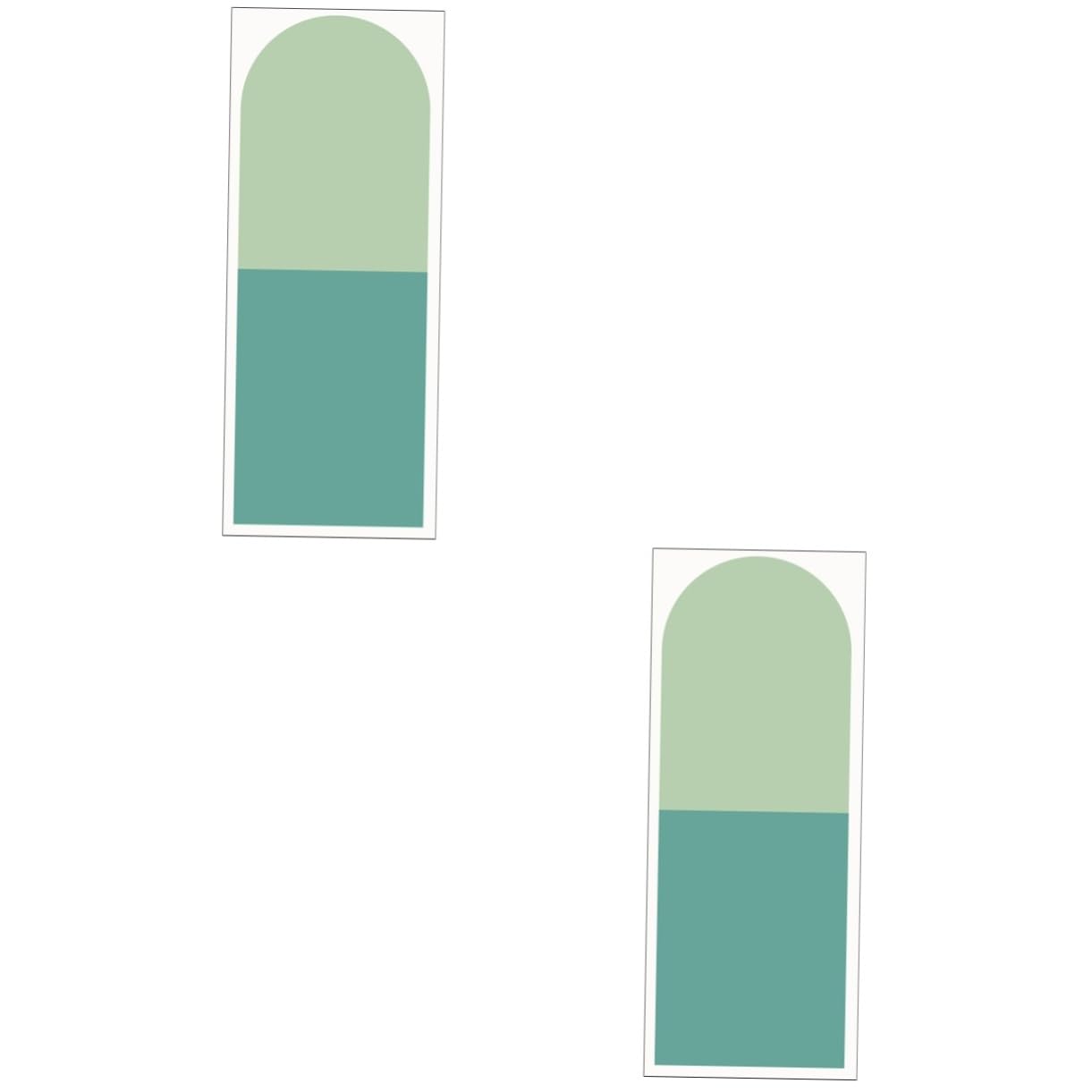 DOITOOL 2pezzi Adesivi Murali Geometrici Autoadesivi Per Decorare Stanze Stickers Murali Per Soggiorno e Camerette Facili Da Applicare e Rimuovere Design Moderno e Resistente e