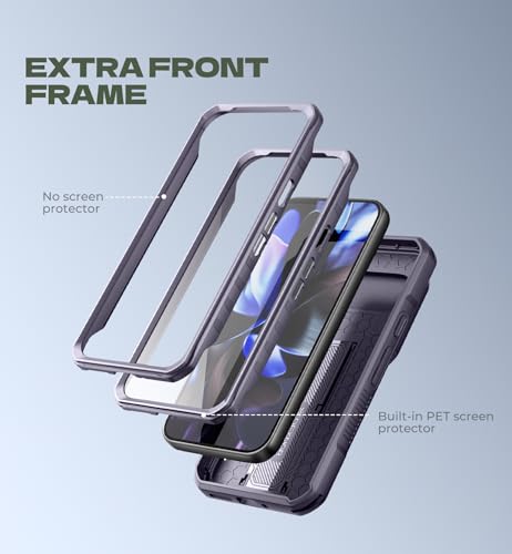 Coque Google Pixel 10 Pro XL Dexnor Violet avec protection écran et support
