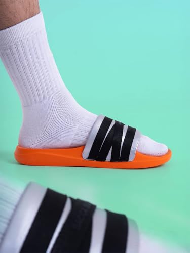 Image of Bacca Bucci Galaxy Slides for Men | Ultra-Comfort Rubberized EVA Slip-On Sliders | Non-Skid Outsole, Soft Cushioned Footbed, Lightweight Slides for Indoor & Outdoor Use
