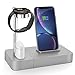 TGHUNAG Wireless Charging Station 3 in 1 Wireless Charger Stand for Phone Watch and Airpods Qi Fast Charger Dock Suitable for AirPods, Not AirPods Pro