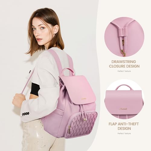 Image of LOVEVOOK Mini Backpack for Women,Small Backpack Purse for Travel Work Cute Backpack Daypack With Anti-theft Pocket Mini Bag for Daily College Shopping