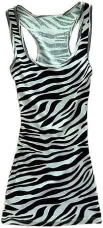 MANGMAO Striped Tank Top Y2k 2000s Leopard Emo Grunge Mcbling