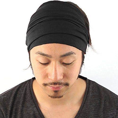 STYLISTY IND Multifunctional Sport Headband Neck Warmer Head Cover Band Bandanna Stretch Hair Style Japanese(Combo of 2,Black) Multi-Functional Mask for Men & Womem (Black Bandana-RN189) (B09DHG21Z5) Amazon Price History, Amazon Price Tracker