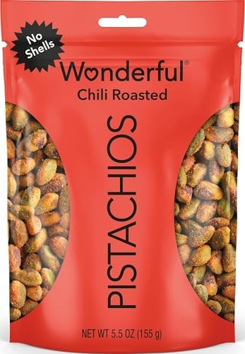 Wonderful Pistachios No Shells, Chili Roasted, 5.5 Ounce Resealable Pouch