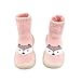Sockenschuhe Baby, Antirutschsocken Krabbelschuhe Baby, Socken Schuhe Kinder Mädchen Jungen Atmungsaktiv Bequem mit leichten Sportsocken Cartoon Bodenschuhe Schuhe rutschfeste Gummisohle