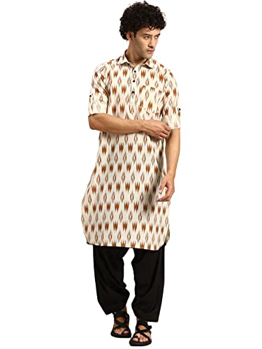 Image of Rajubhai Hargovindas Men's Festive Cotton Pathani Kurta