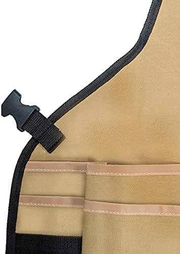 Pelle & Sol Oxford Cloth Garden Apron with Adjustable Garden Tools Belt and 14 Multifunction Pocket - Waterproof, Wear-Resistant Aprons for Men Women Woodworking, Gardening, Kitchen Apron