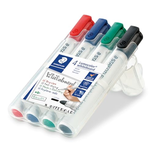 Idena Whiteboard mit Alurahmen, zur Wandmontage geeignet, ideal für Büro und zu Hause (1, Whiteboard + 4 Marker, 30B x 40H cm)