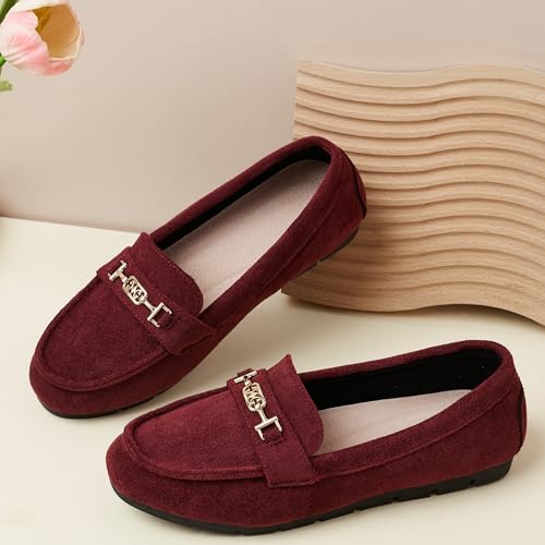 Image of Women's Loafer Shoes Leisure Slip On Work Shoes Comfort Walking Flats