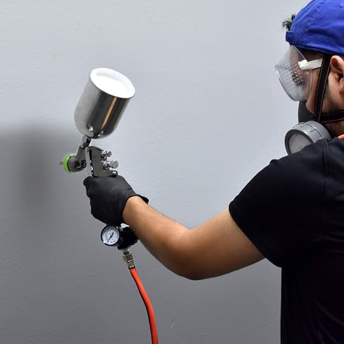 Image of NEIKO 31214A Air Spray Paint Gun, HVLP with Gravity Feed, 1.5 MM Nozzle, 600 CC Capacity, Spray Gun Paint Sprayer for Walls, Automotive, Home Improvement