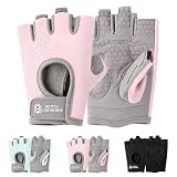 Hwtcjx Kinder Fahrradhandschuhe, Kinder-Sporthandschuhe, rutschfest Kind Radhandschuhe Halbfinger, Atmungsaktive Handschuhe, Geeignet zum Radfahren, Spielen, Yoga, Skaten, Klettern, Bootfahren
