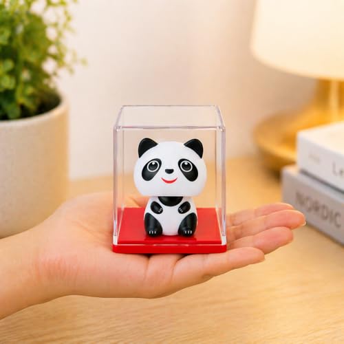 Image of CraftVatika Home Decoration Items for Living Room, Solar Powered Panda Moving Head Up & Down Feng Shui Items for Good Luck, Home Decor Items, Car Dashboard Office Desk, Birthday Gifts for Women Man