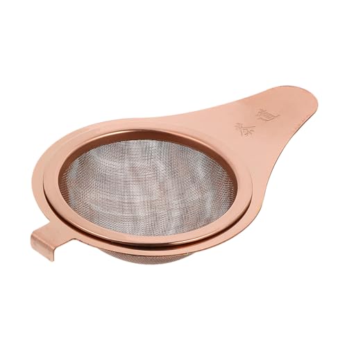 MUCKLILY 1個 お茶漏れ ティーパーコレーター 小麦粉ふるい コーヒードリッパー茶器フィルター ティーフィルター 茶こし 緑茶ルーズリーフ 日本のやかん 急なお茶 Golden ステンレス鋼