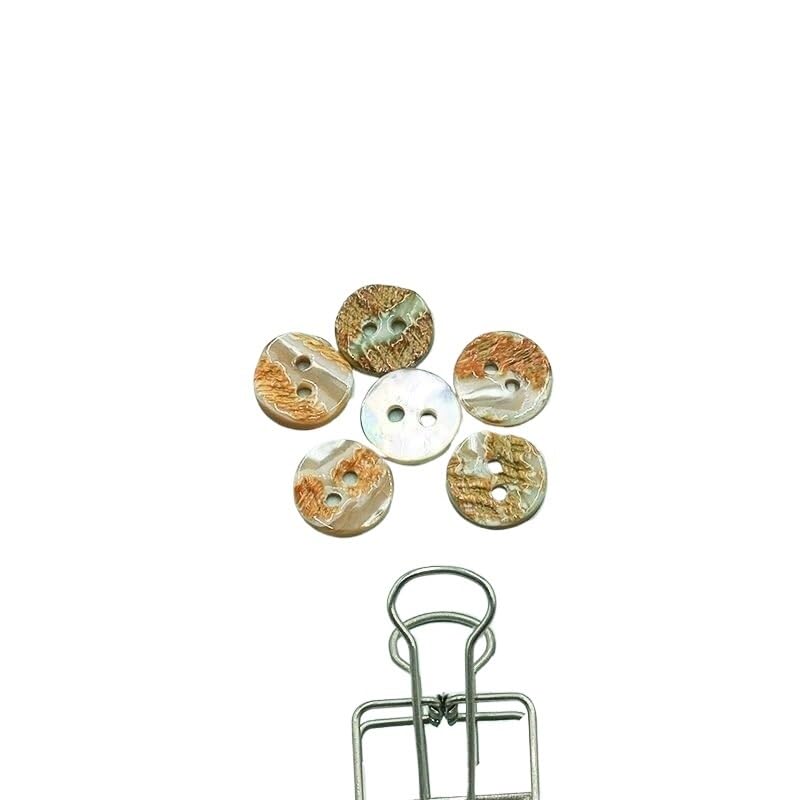Bottoni in conchiglia naturale 100 pezzi, bottoni naturali da 10 mm a 12,5 mm, bottoni in conchiglia naturale for camicie e abiti/10 conchiglie di abalone naturali/18L=11,25 mm