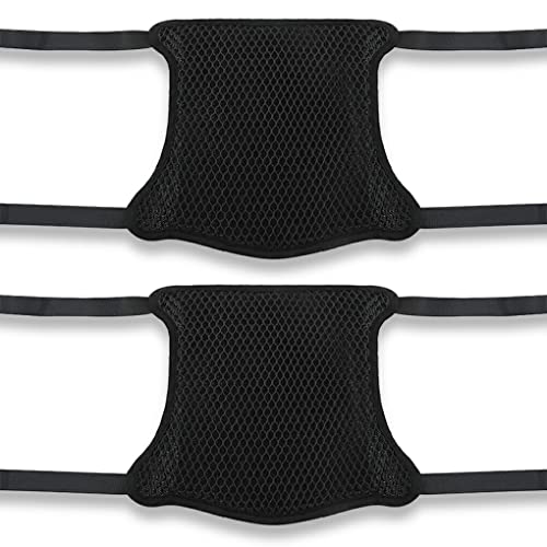 CUDDIKAJI 3 PCS Capa de assento de motocicleta almofada protetora respirável dupla camada