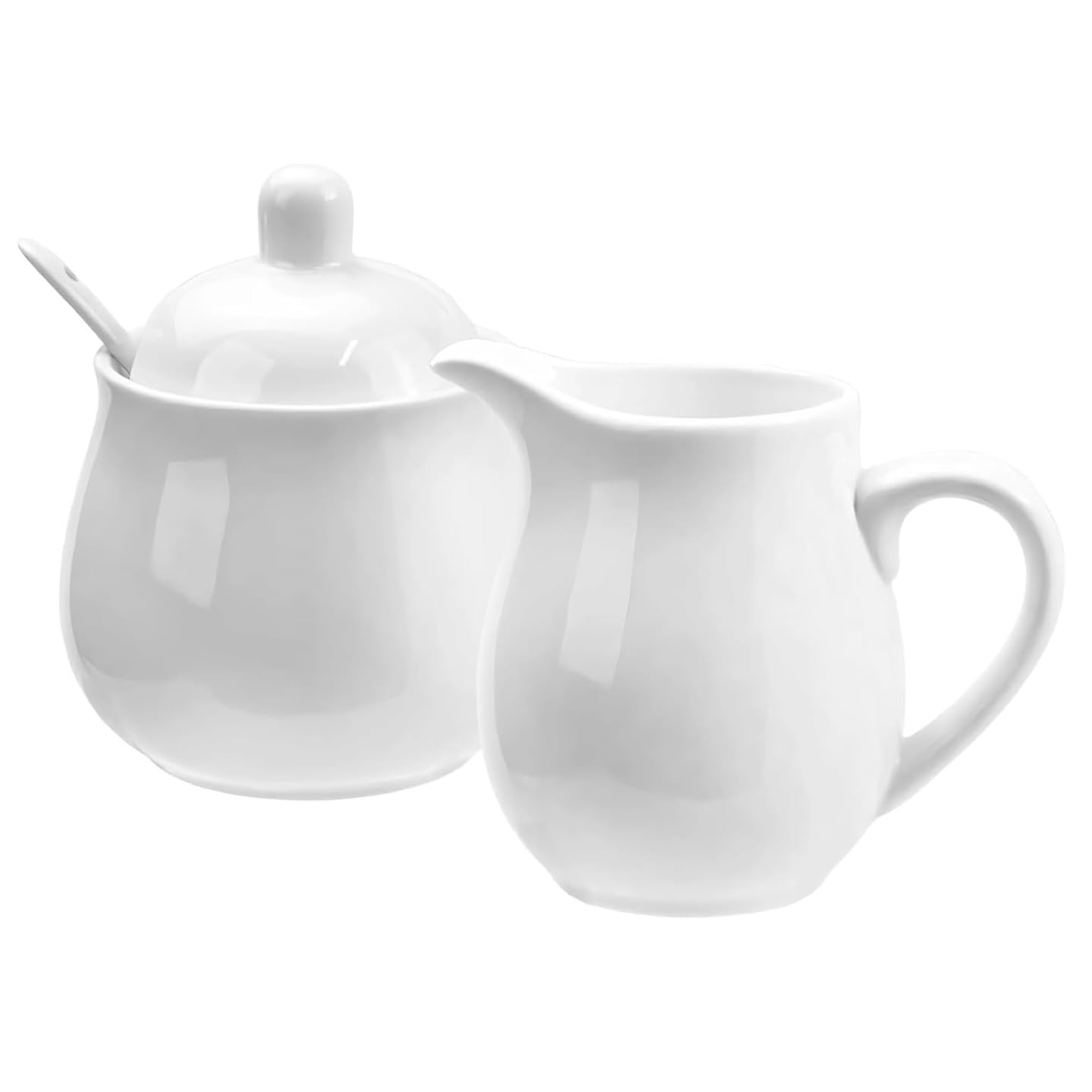 Juego de Servicio de café de cerámica con 2 azucareros Multiusos y lecheras, Servicio de café y té para Restaurante Familiar