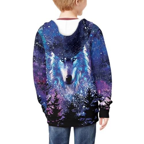 Renewold Girls and Boys Zip-Up Hoodie Sweatshirt Kids Zip Hoodie Hooded Sweatshirts Clothing2