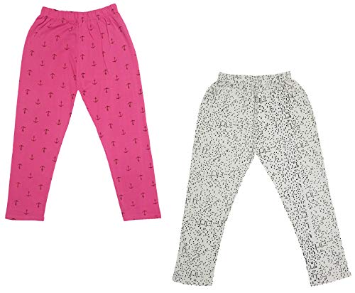 Image of indi weaves Girls Super Soft Cotton Solid Capri Pants Pack of 2