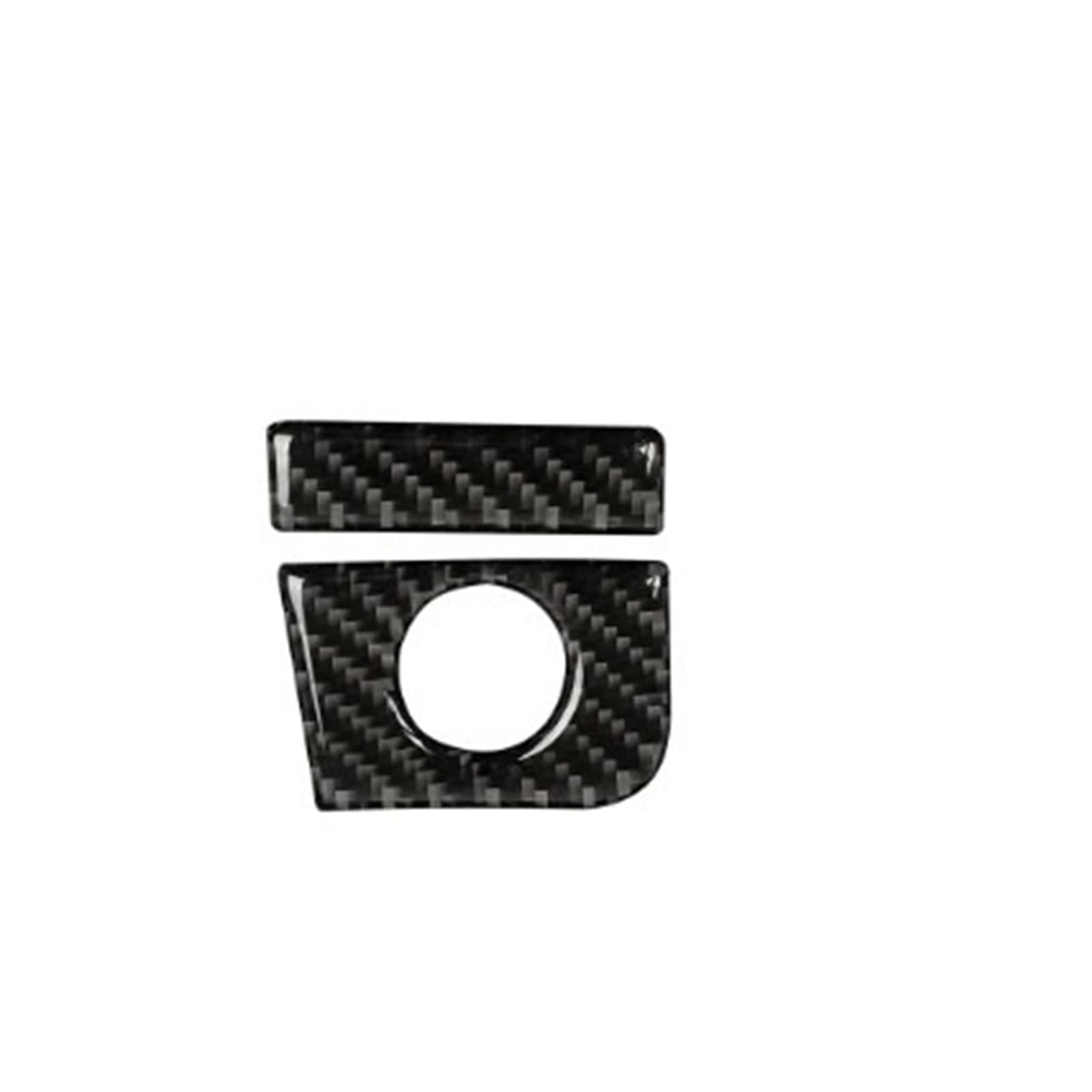Car Interior Moulding Trim for Mustang GT 2015-2021 Interior Car Co-Pilot Storage Box Switch Panel Cover Trim Stickers Interior Accessories(Black(LHD))