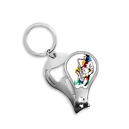 Coupe-ongles de pieds peinture aquarelle au design rock pour un soin stylé