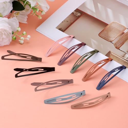 20 pinzas para cabello metálicas coloridas miniatura 3