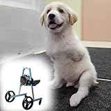 【Facile à installer】 Ce véhicule en fauteuil roulant pour animaux de compagnie pour pattes avant est facile à assembler et léger. Il peut être facilement assemblé avec des instructions simples et aucun outil supplémentaire n'est requis