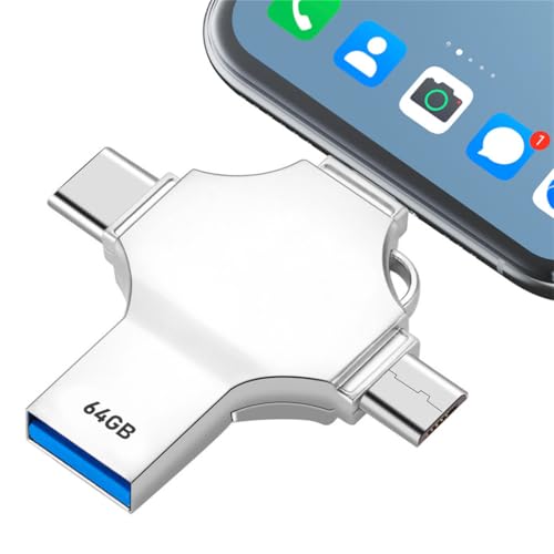 Clé USB 4-en-1 iPhone 64 GB, certifiée MFi