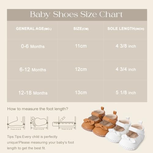 Image of Meckior Infant Baby Girl Sandals Soft Non-Slip Rubber Sole Handmade Princess Wedding Dress Shoes Toddler First Walkers