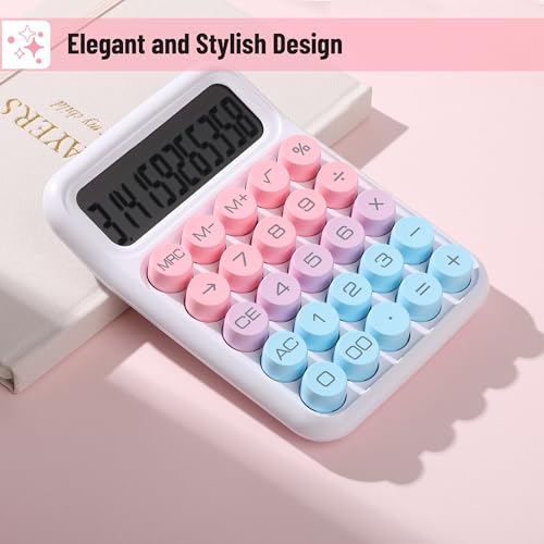Calculadora de interruptor mecánico Mr. Pen de 12 dígitos y pantalla LCD grande 4