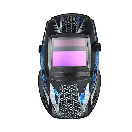 Preisvergleich Produktbild KKmoon Solar Automatik Schweißhelm Schweißmaske Schweißschirm Schweißschild mit Kopfband Automatische Verdunkelung TIG MIG TIG MIG Welding Helmet Grau Robot