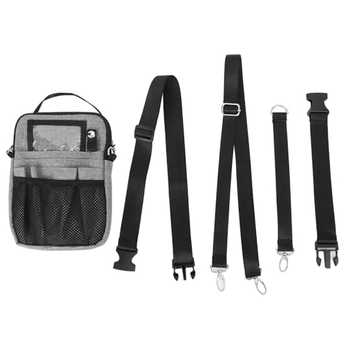 Fdit Nurse Fanny Pack with Adjustable Belt, Medical Waist Bag for Scissors, Forceps & Stethoscopes, Oxford Cloth Multi Pocket Nursing