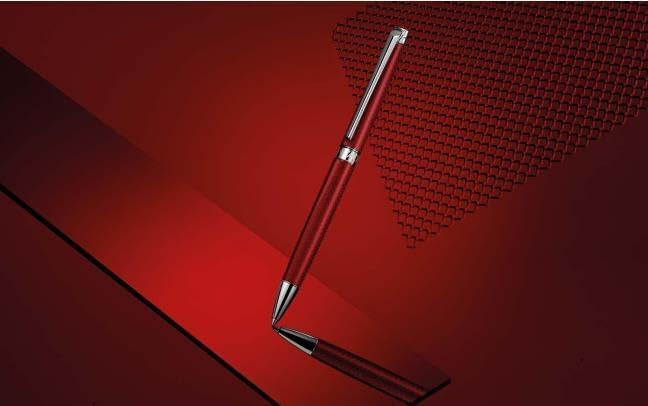 Caran dAche Leman Slim 4781 580 Ballpoint Pen in the Colour Rouge Carmin — view 5