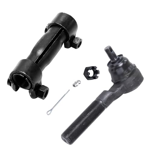 Image of Detroit Axle - Front End 17pc Suspension Kit for 1991-1999 Jeep Cherokee Comanche, Lower & Upper Control Arms Ball Joints Sway Bars Outer Tie Rods Adjusting Sleeves Track Bar Replacement