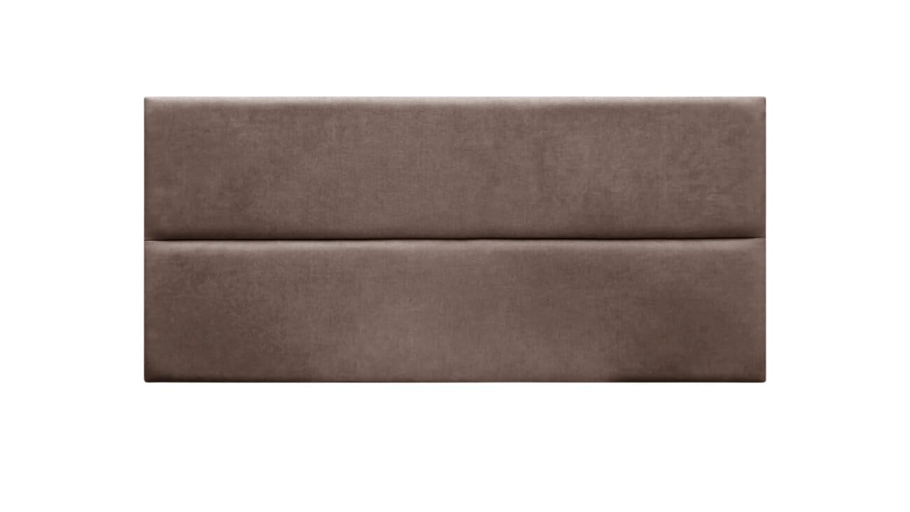 DecorQUALITY Cabecero de Cama Duo 135X70 CM Marrón- Cabezal Tapizado Acolchado de Tela Antimanchas - Cabecero Premium Dormitorio